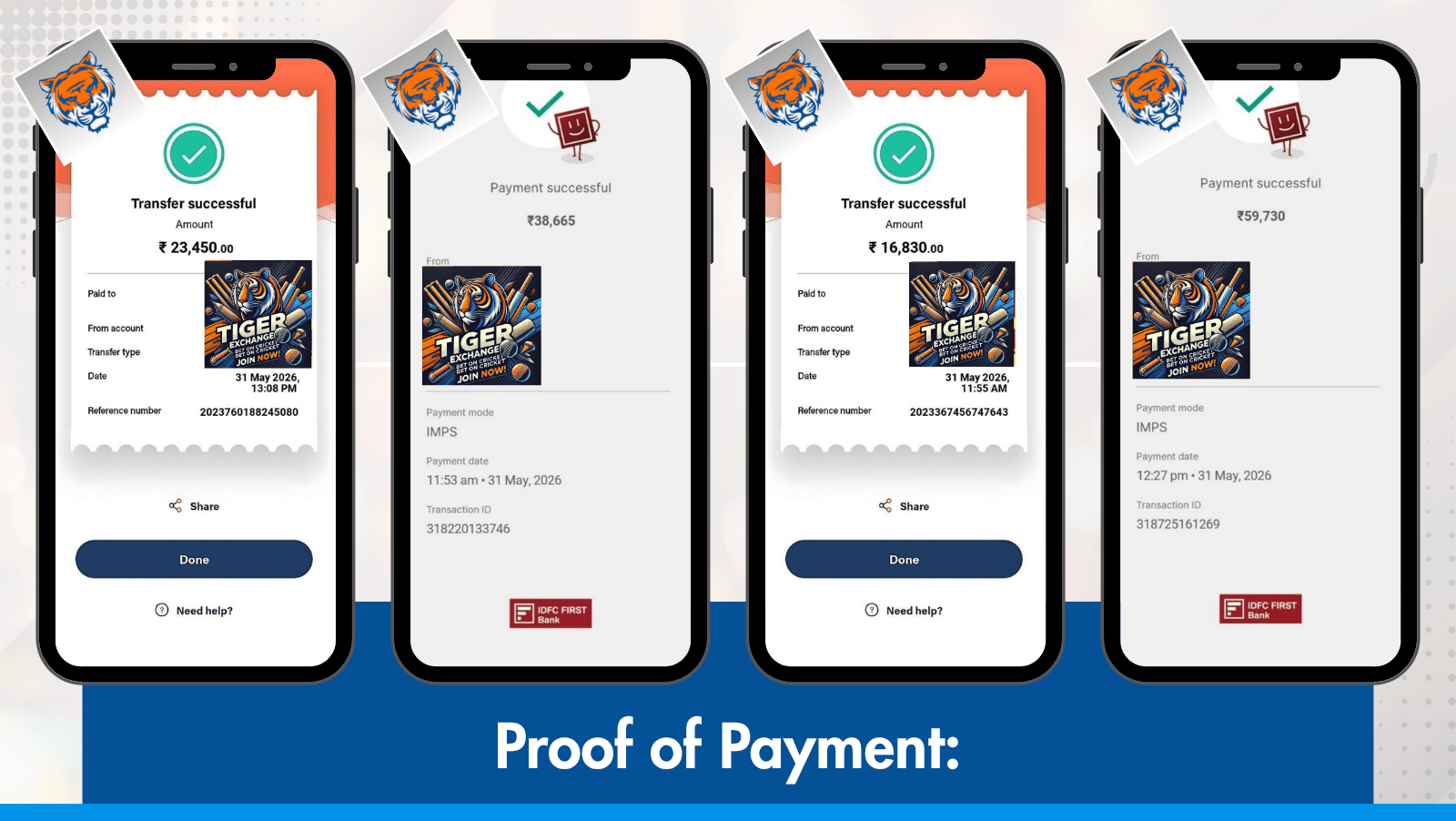 Latest Winnings Payment Proofs