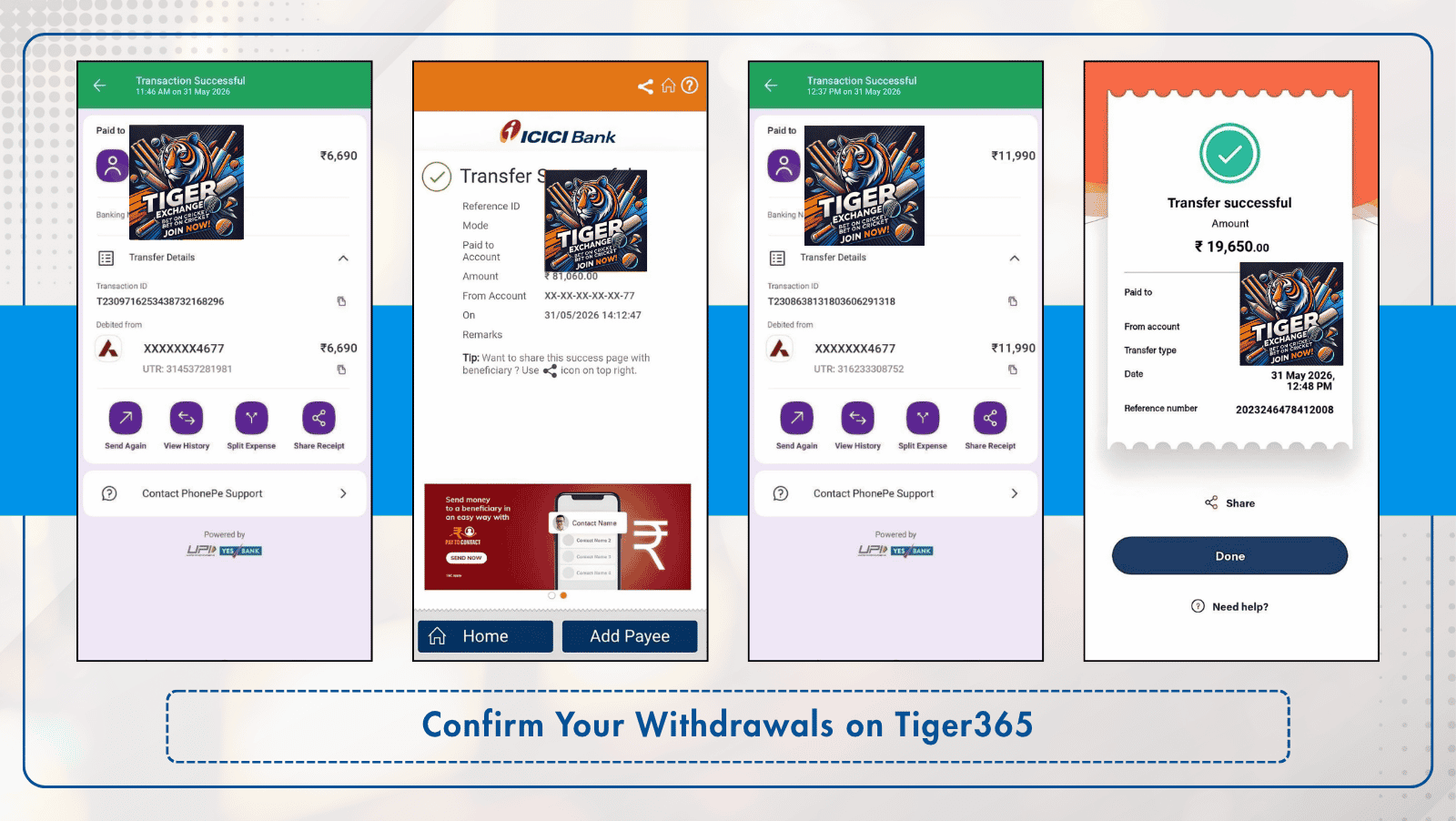 Latest Winnings Payment Proofs
